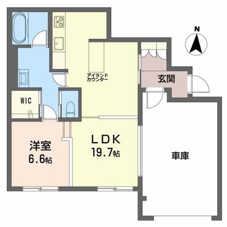 ベレオ南佐古の物件間取画像